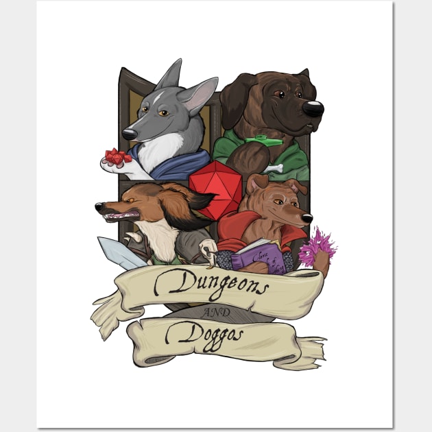 DnDoggos Emblem Full Color Wall Art by DnDoggos